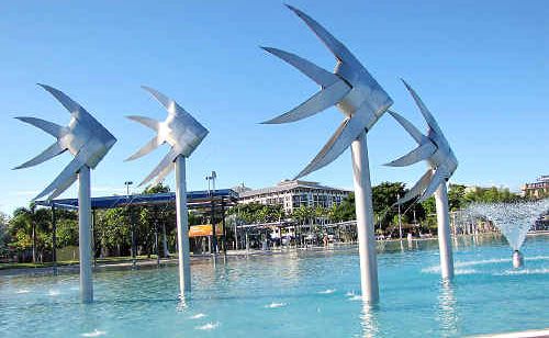 Metal sculptures on the Cairns foreshore. Metal sculptures on the Cairns foreshore.